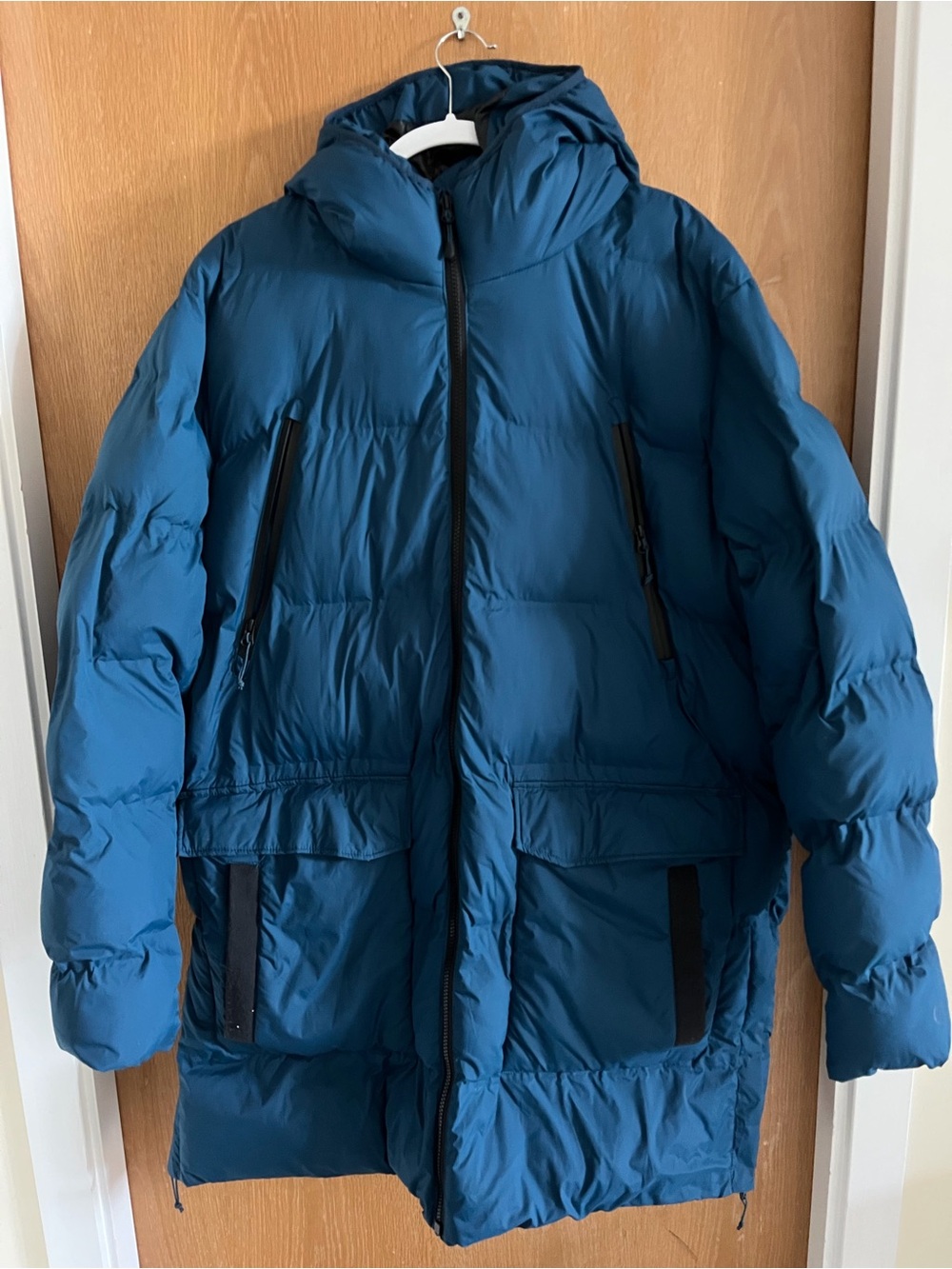 Champion Teal Blue Hooded Puffer Jacket